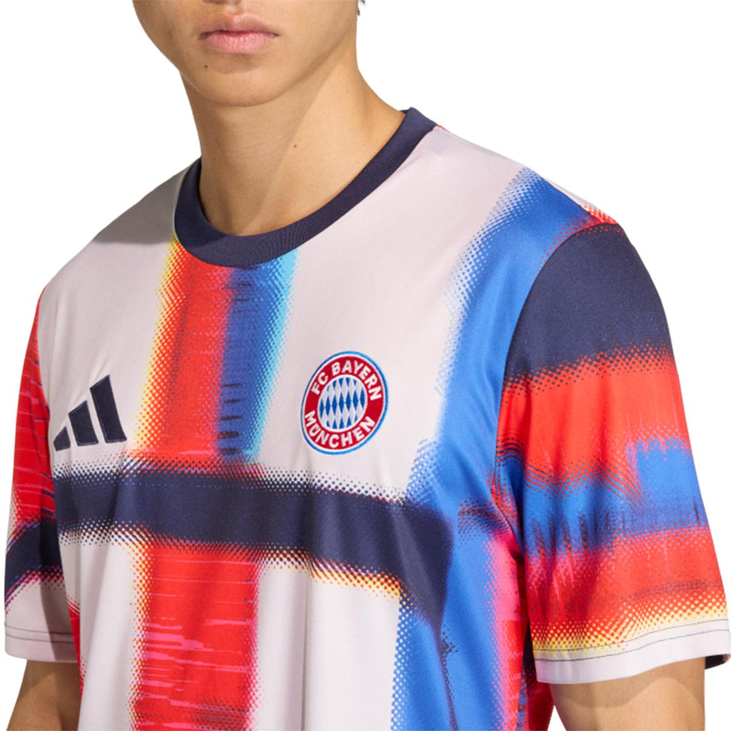 ADIDAS BAYERN MUNICH 2025/2026 PRE SHIRT - NOBLE INK/HIRES BLUE/CHALK PEARL
