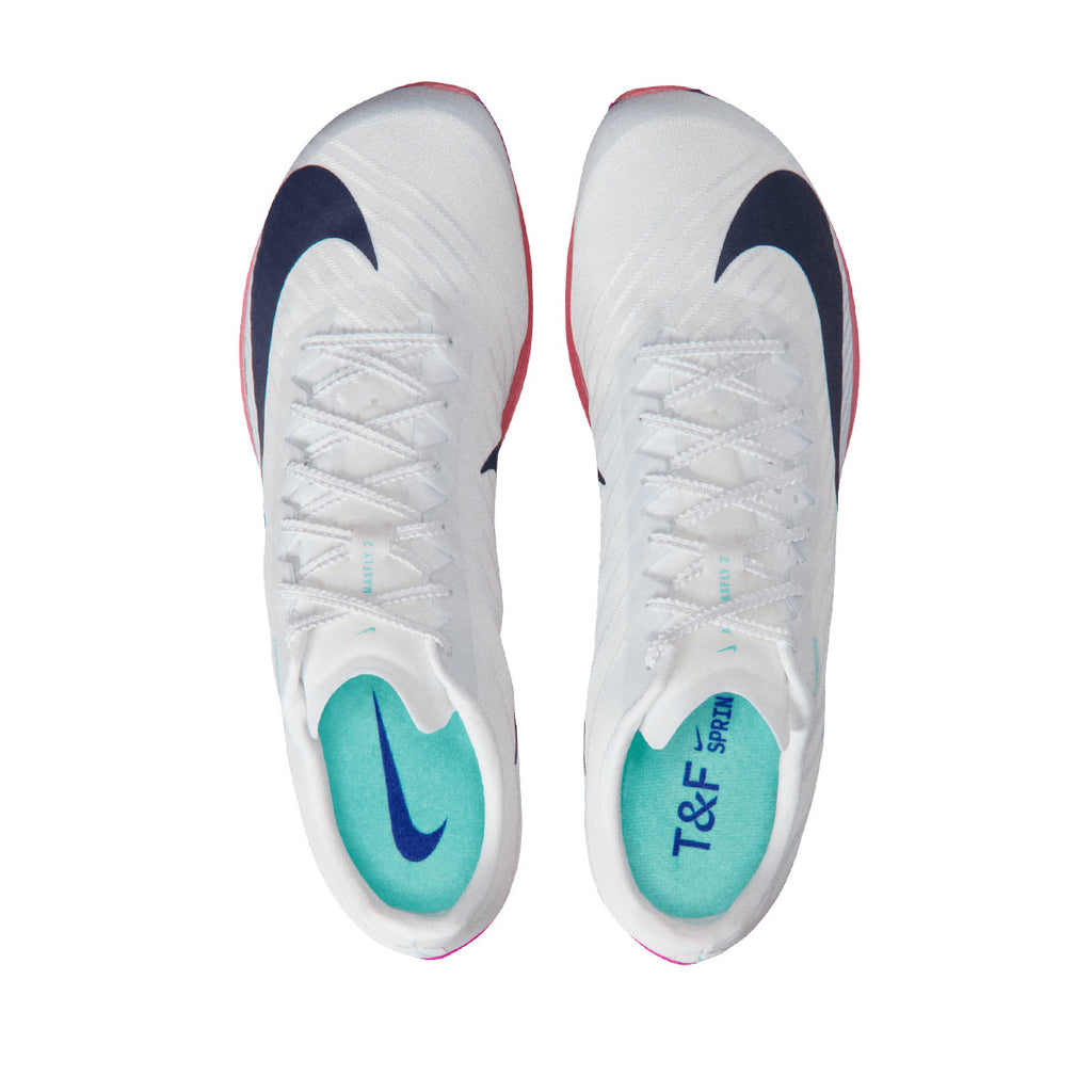 Nike M Air Zoom Maxfly 2 White Obsidian Brightcrimson Hyperturq