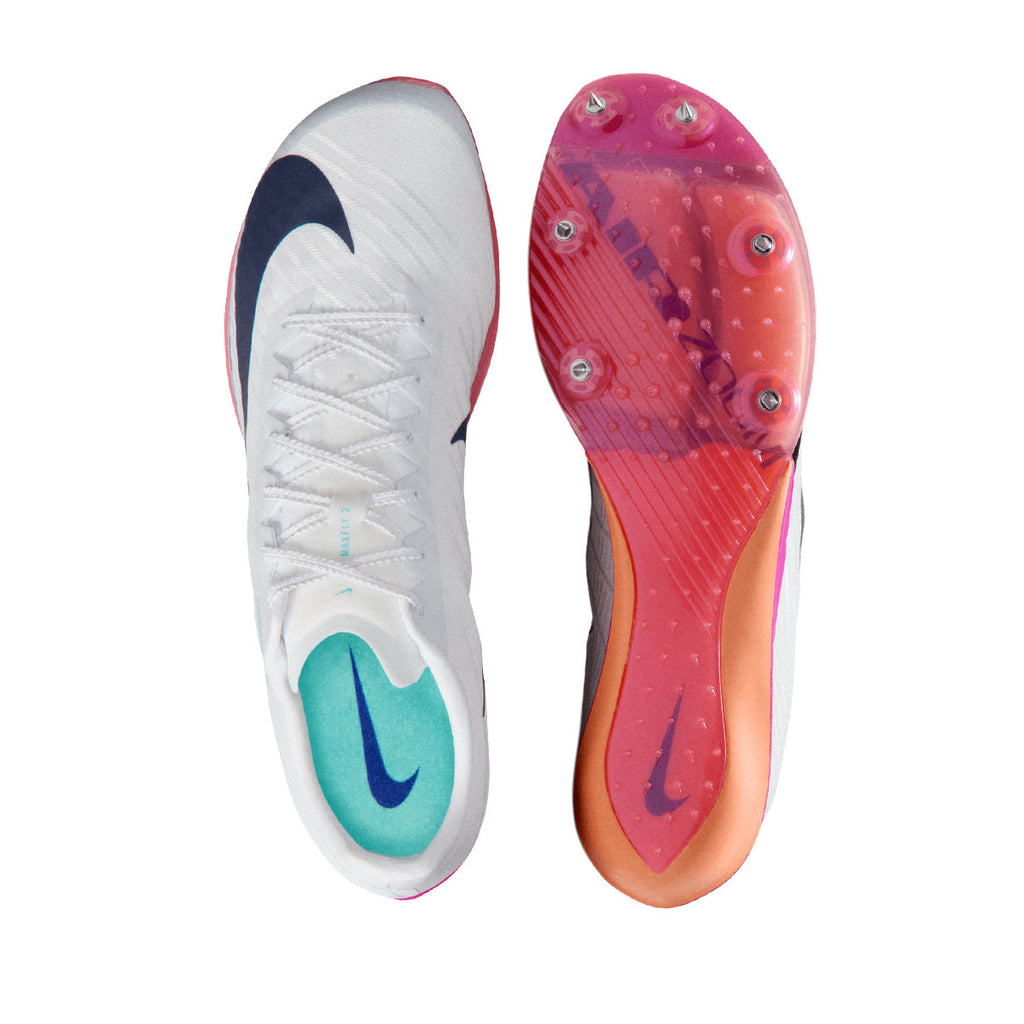 Nike M Air Zoom Maxfly 2 White Obsidian Brightcrimson Hyperturq