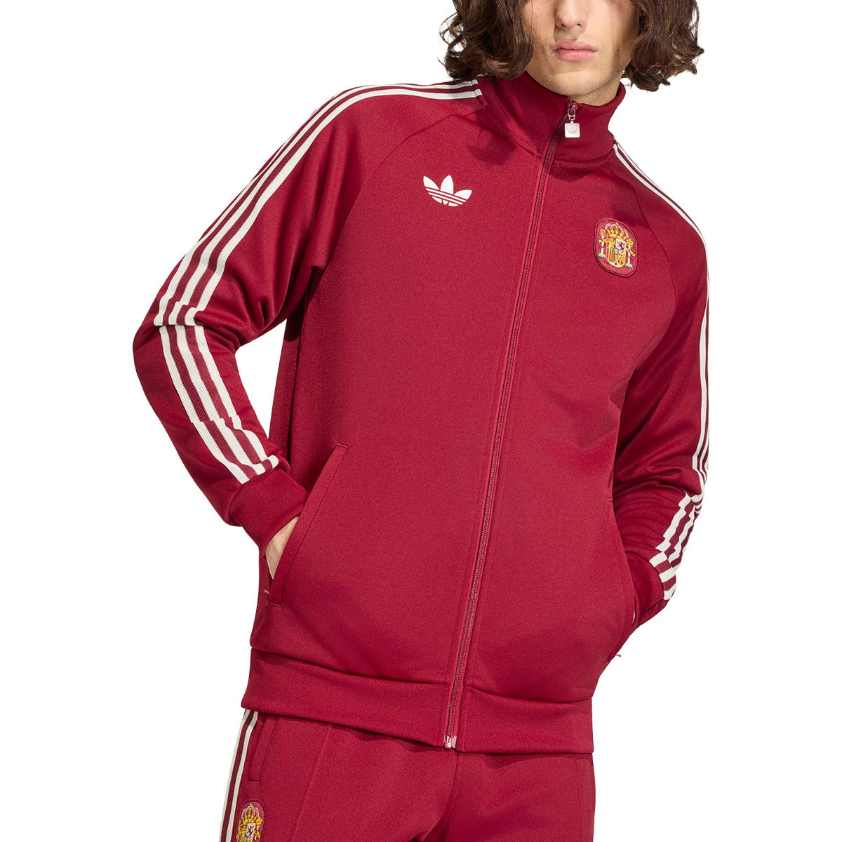 ADIDAS SPAIN OG TRACK TOP - TEAM COLL BURGUNDY