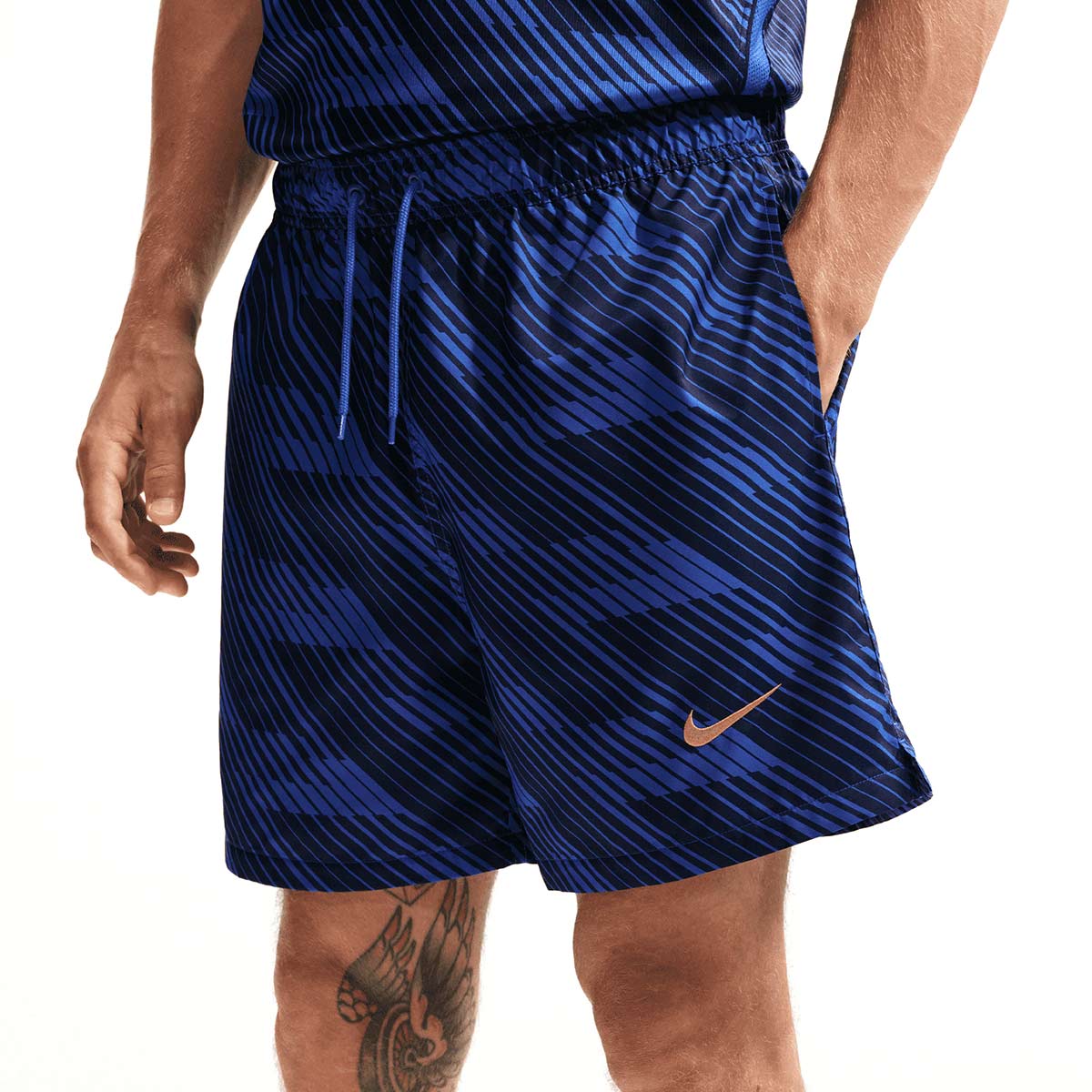 NIKE FRANCE 2026 CLUB FLOW SHORTS - GAME ROYAL/METALLIC COPPER