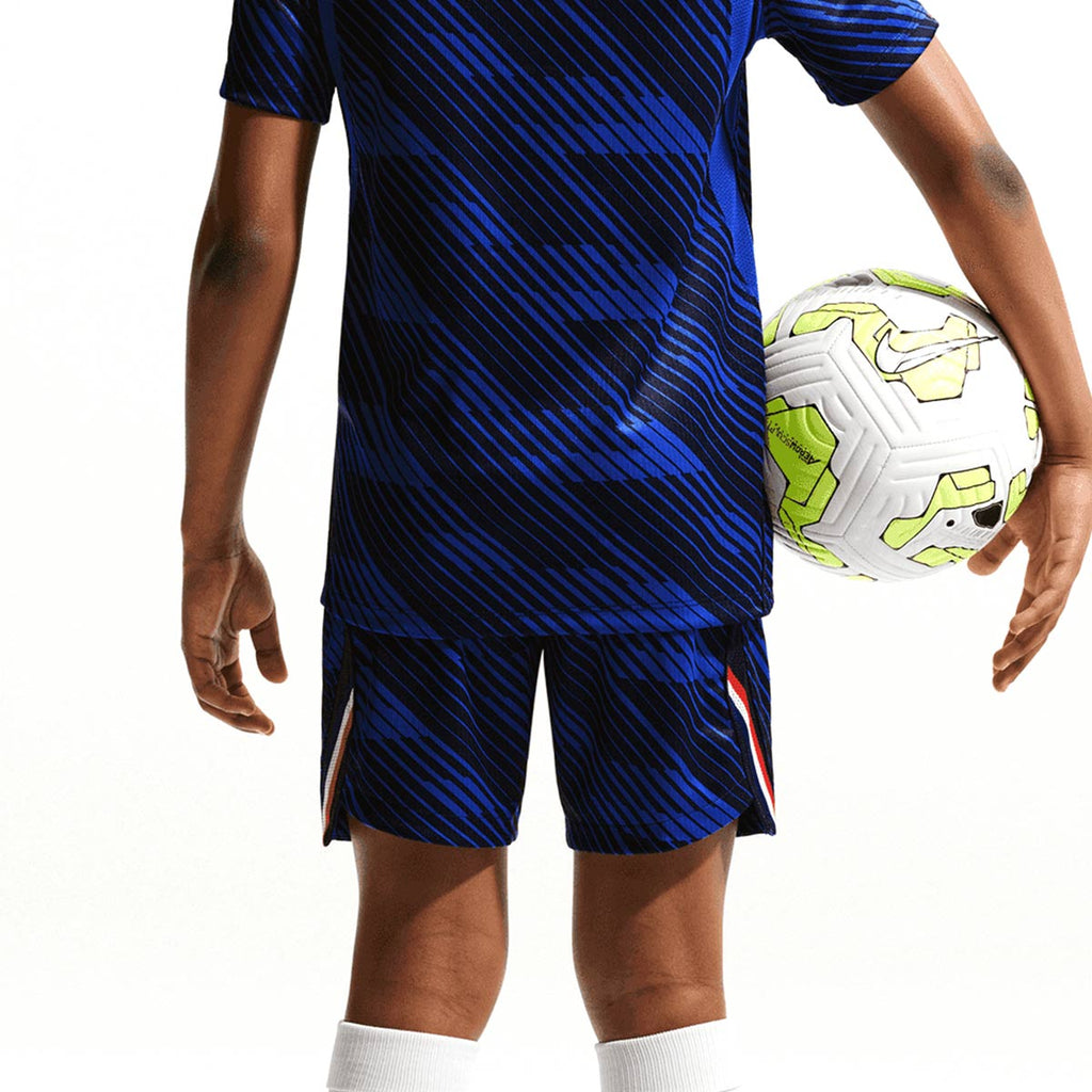 NIKE FRANCE 2026 HOME KIDS SHORTS - GAME ROYAL/METALLIC COPPER