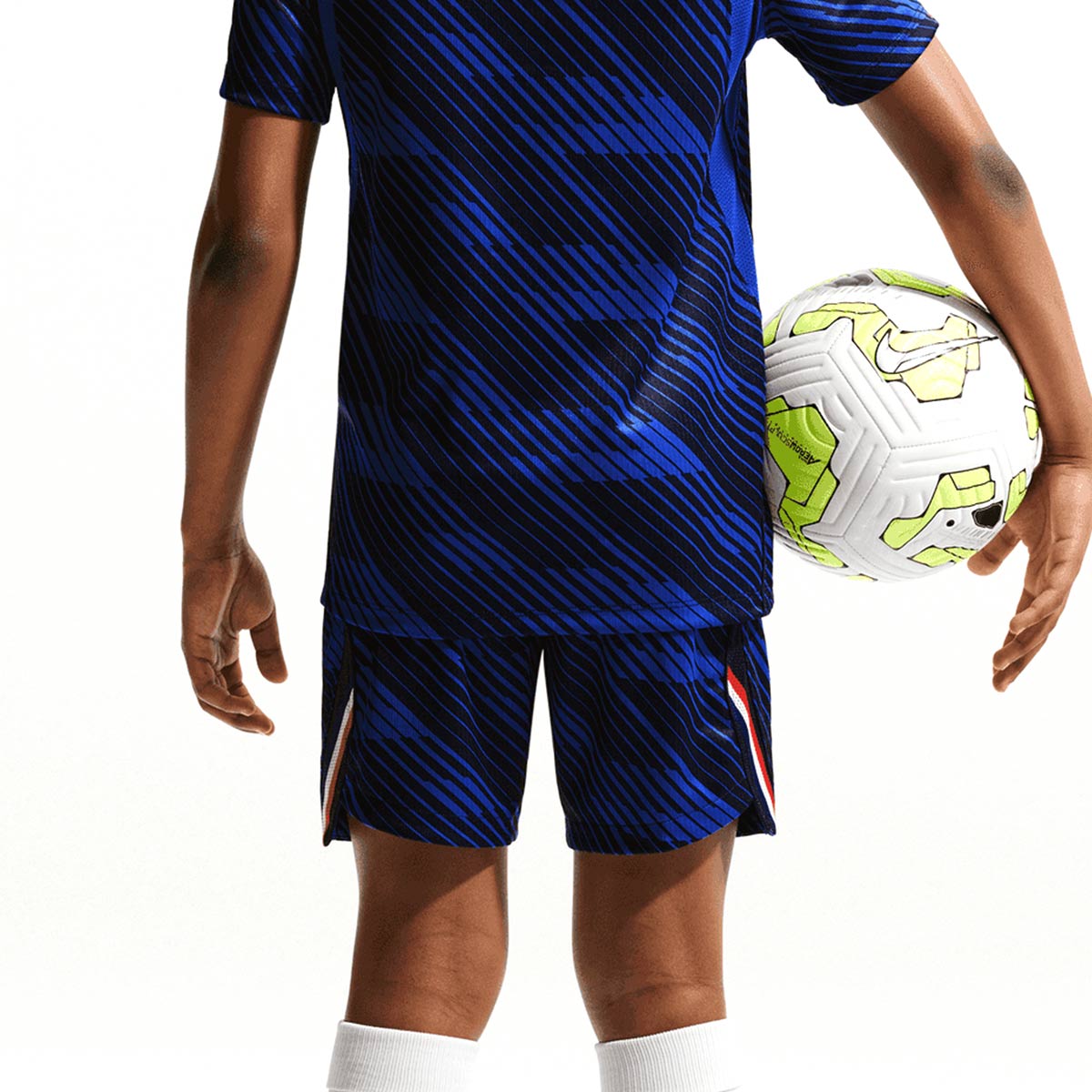 NIKE FRANCE 2026 HOME KIDS SHORTS - GAME ROYAL/METALLIC COPPER