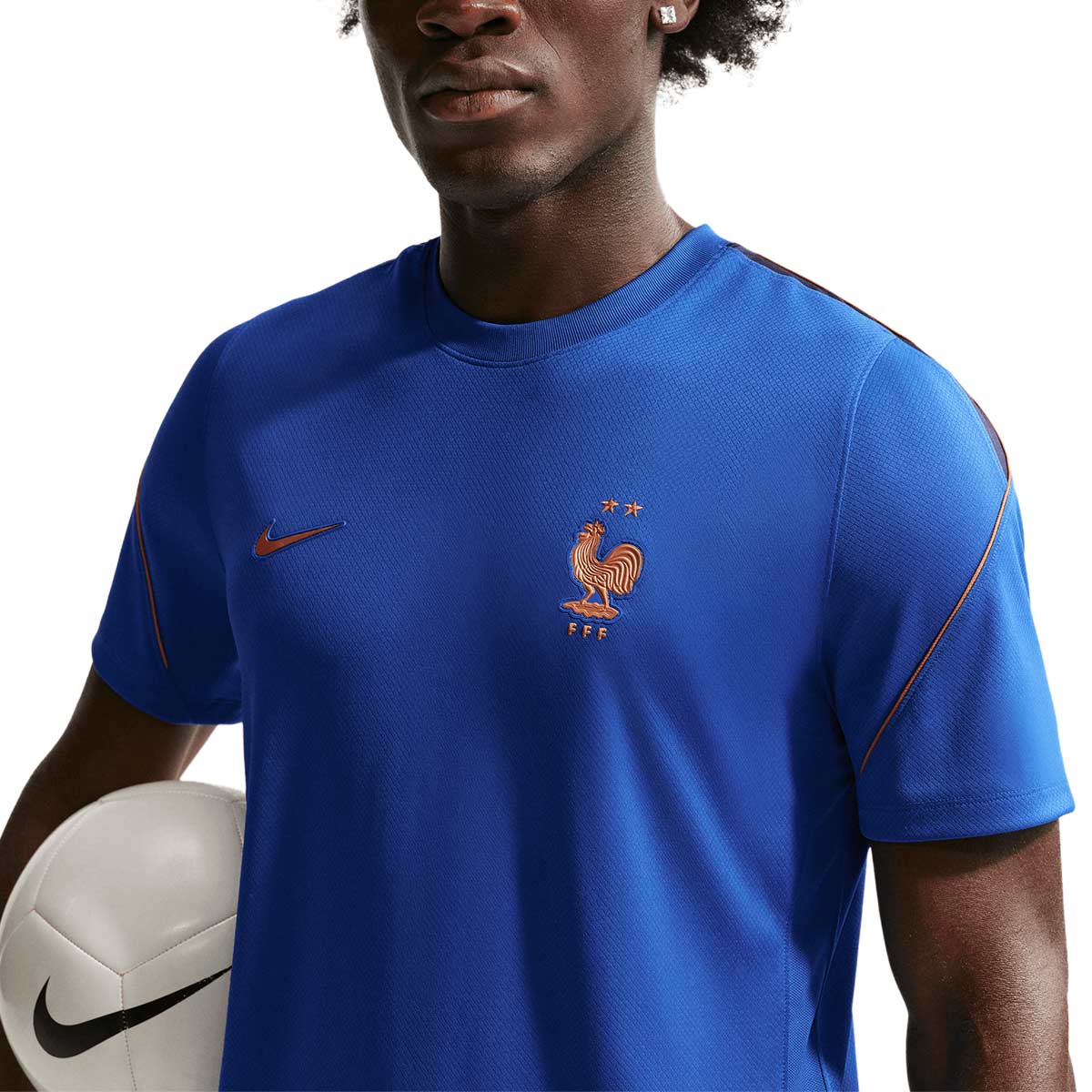 NIKE FRANCE 2026 STRIKE SS TOP - GAME ROYAL/METALLIC COPPER