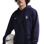 NIKE FRANCE 2026 CLUB HOODIE PO FT - BLACKENED BLUE/WHITE
