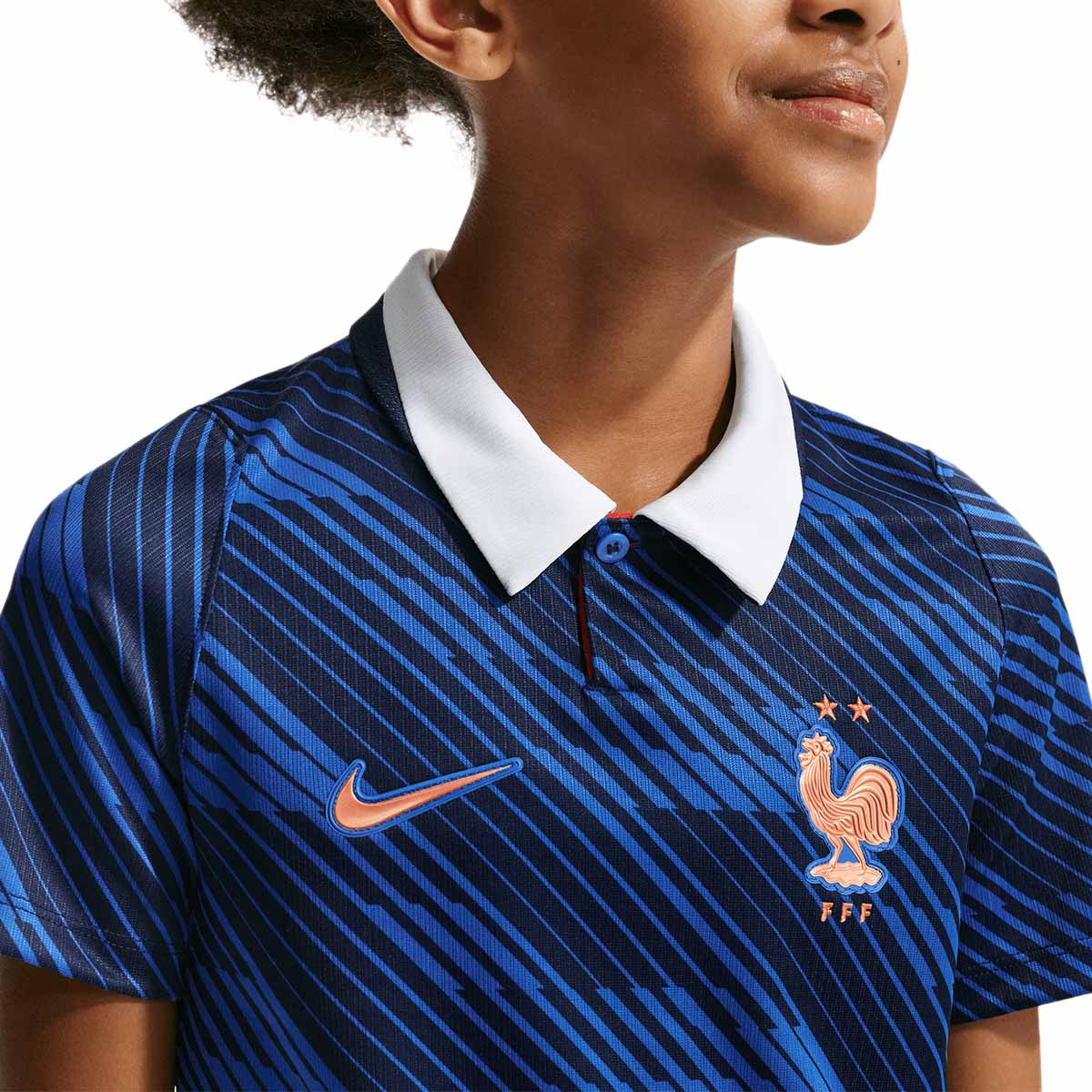 NIKE FRANCE 2026 HOME KIDS JERSEY - GAME ROYAL/METALLIC COPPER
