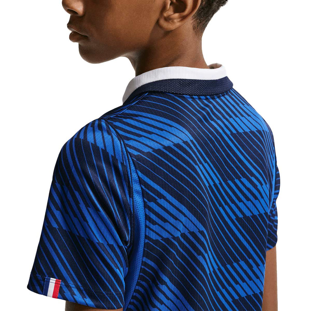 NIKE FRANCE 2026 HOME KIDS JERSEY - GAME ROYAL/METALLIC COPPER