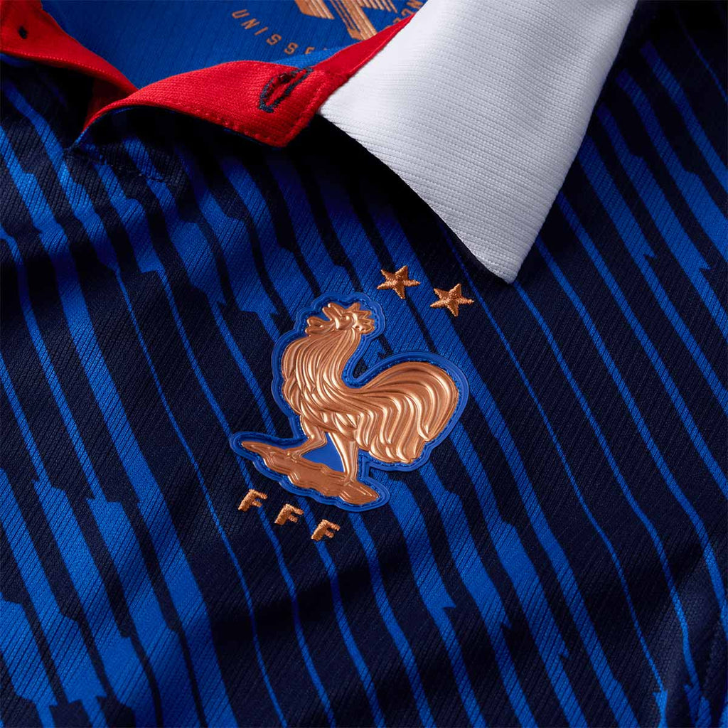 NIKE FRANCE 2026 HOME KIDS JERSEY - GAME ROYAL/METALLIC COPPER