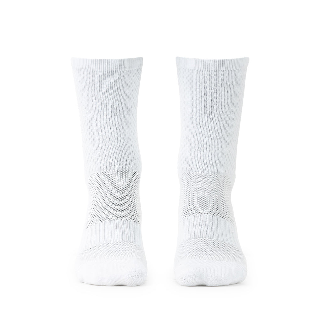 GOALE NON SLIP HALF SOCKS - WHITE/BLACK