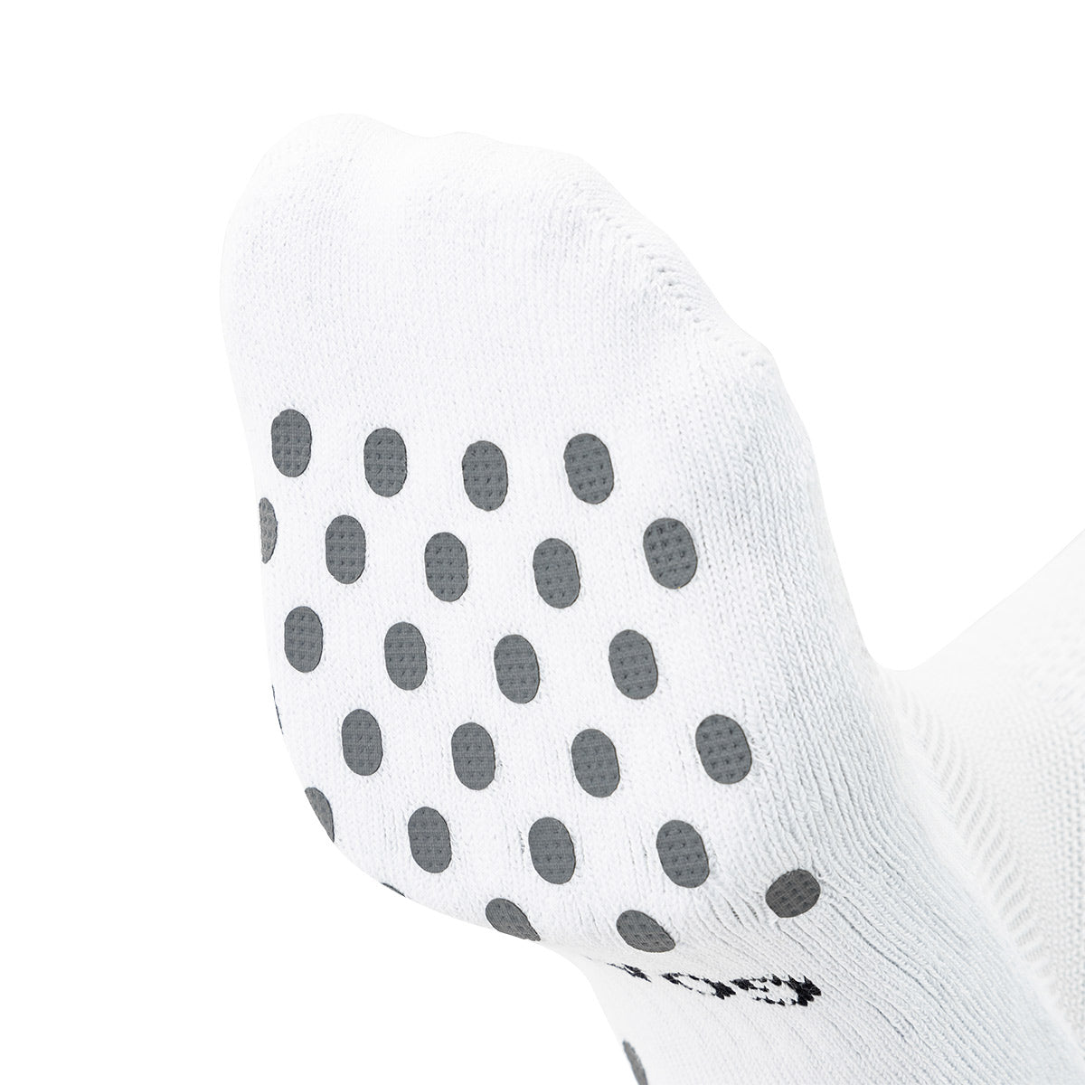 GOALE NON SLIP HALF SOCKS - WHITE/BLACK