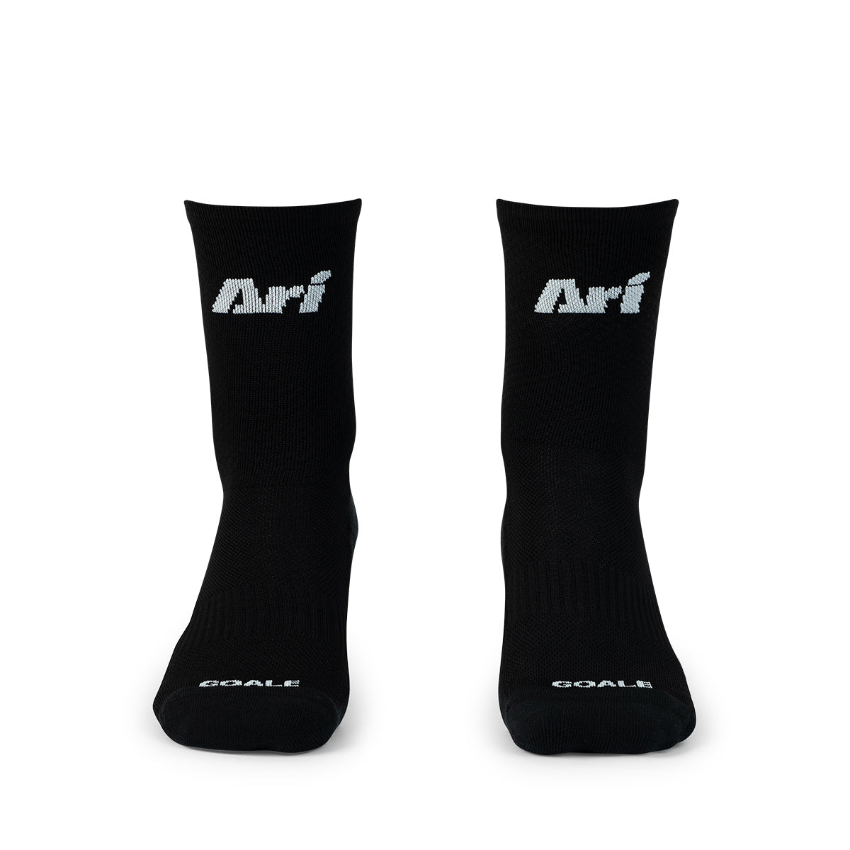 GOALE X ARI NON SLIP HALF SOCKS - BLACK/WHITE