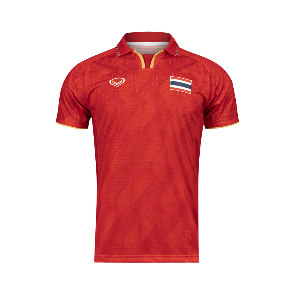 GRANDSPORT THAI NATIONAL SEA GAMES 2025 AWAY JERSEY - RED/GOLD