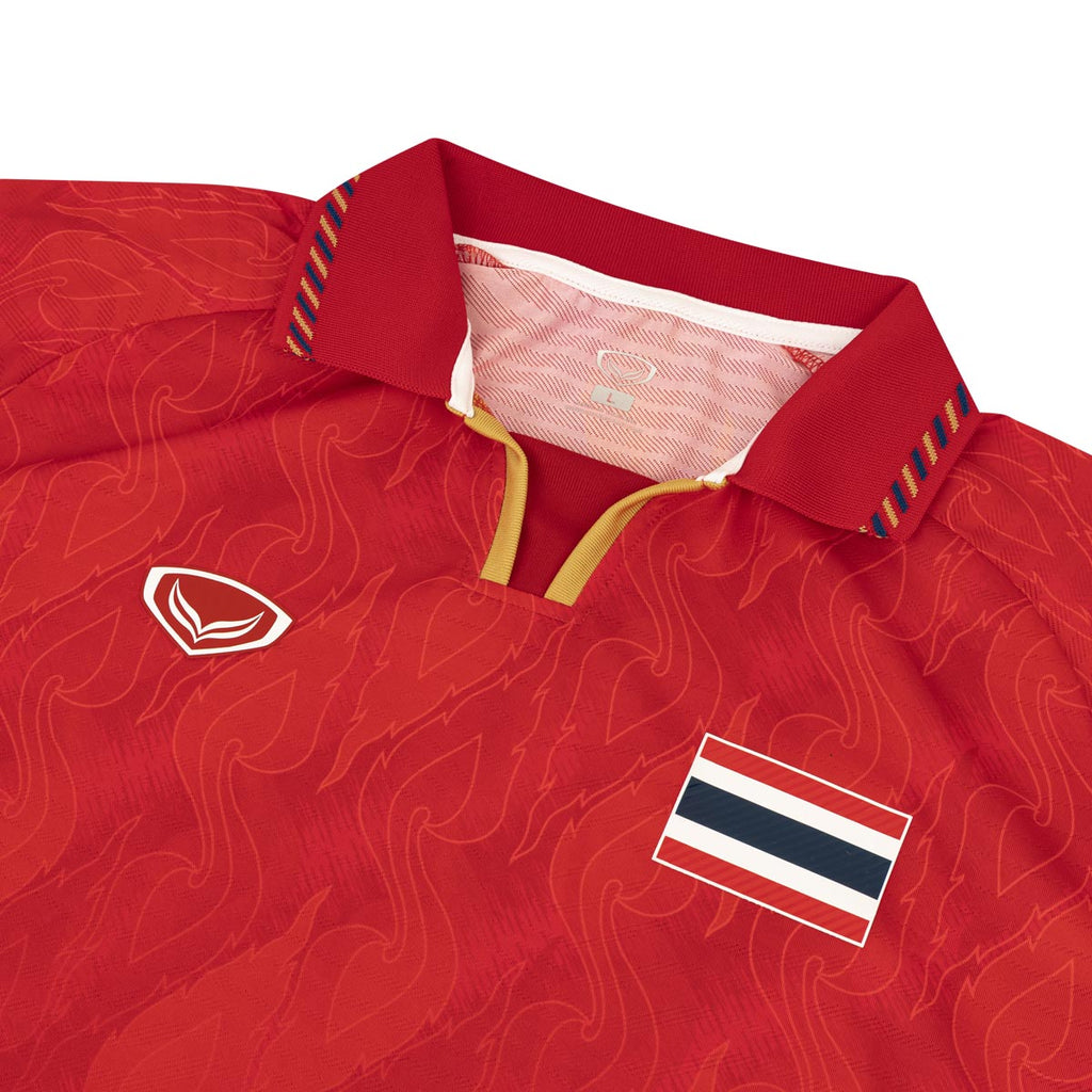 GRANDSPORT THAI NATIONAL SEA GAMES 2025 AWAY JERSEY - RED/GOLD