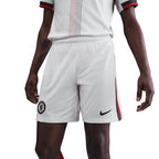 NIKE CHELSEA 2025/2026 AWAY SHORTS - PHANTOM/SPEED RED/GALACTIC JADE