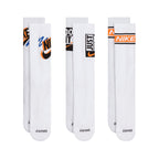 Nike Everyday Plus Crew Socks Multi Color Orangeblack