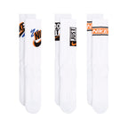 Nike Everyday Plus Crew Socks Multi Color Orangeblack