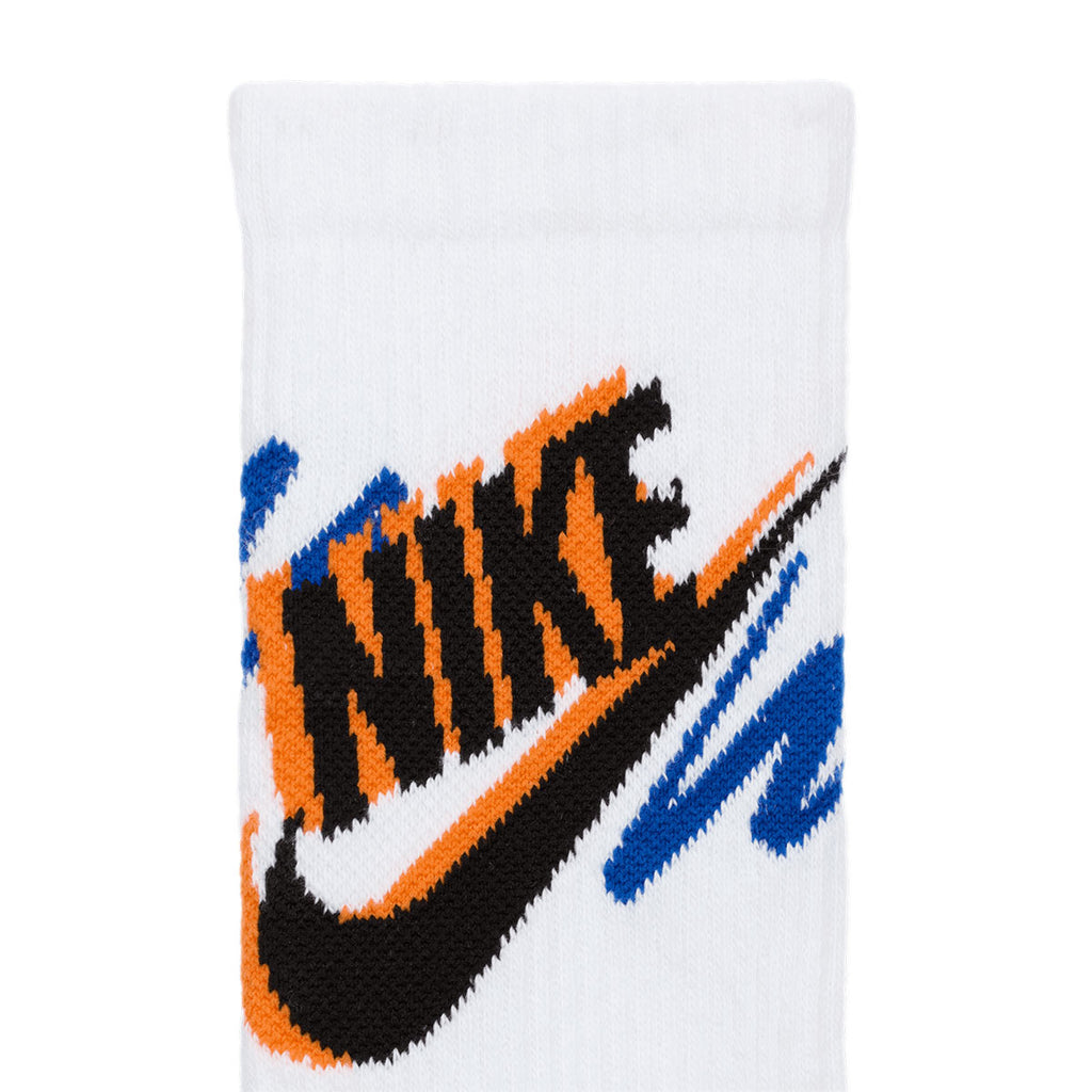 Nike Everyday Plus Crew Socks Multi Color Orangeblack
