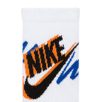 Nike Everyday Plus Crew Socks Multi Color Orangeblack