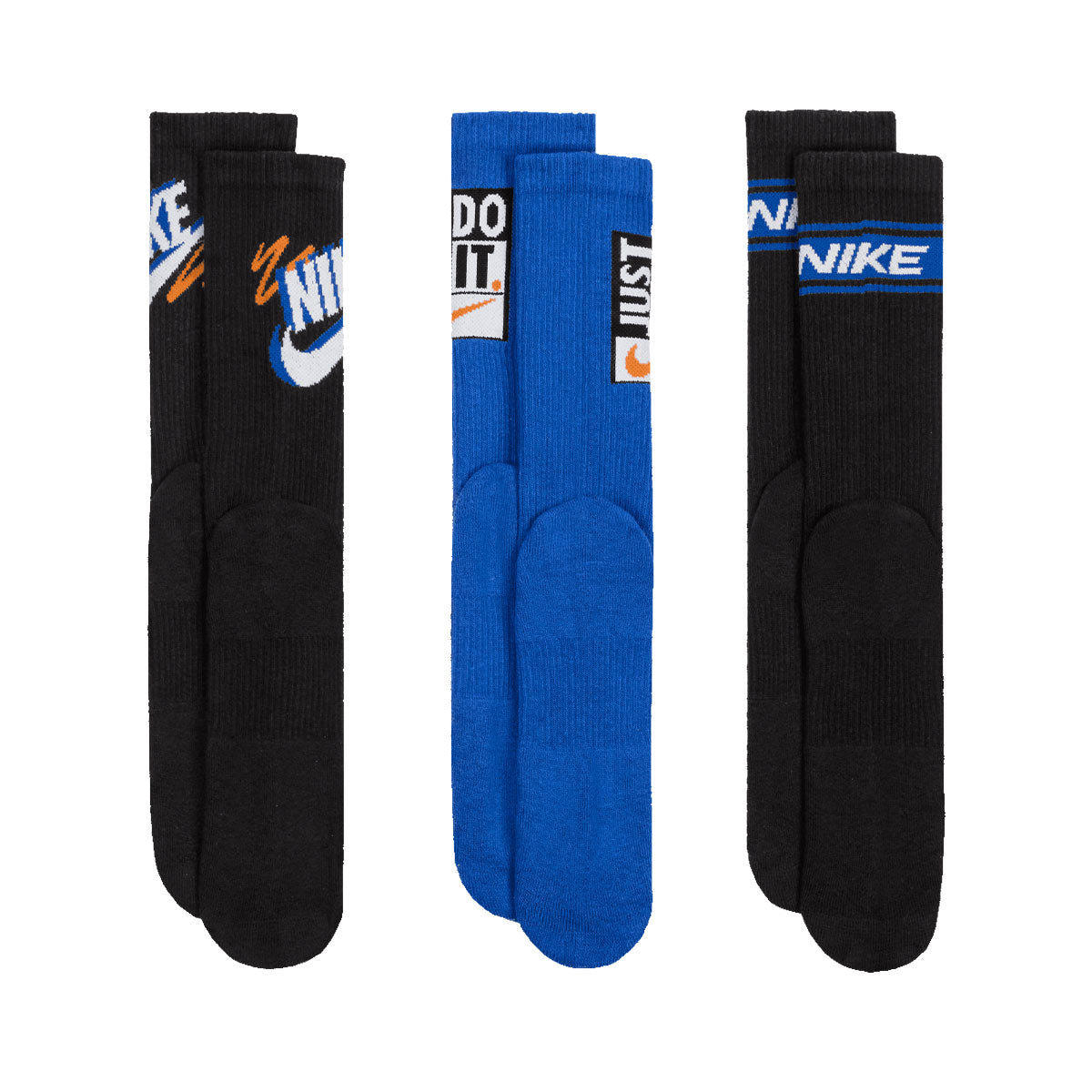 Nike Everyday Plus Crew Socks Multi Color Blackblue