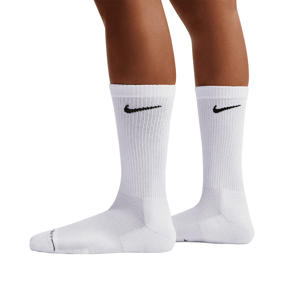 Nike Everyday Crew Socks 6 Pairs White Black