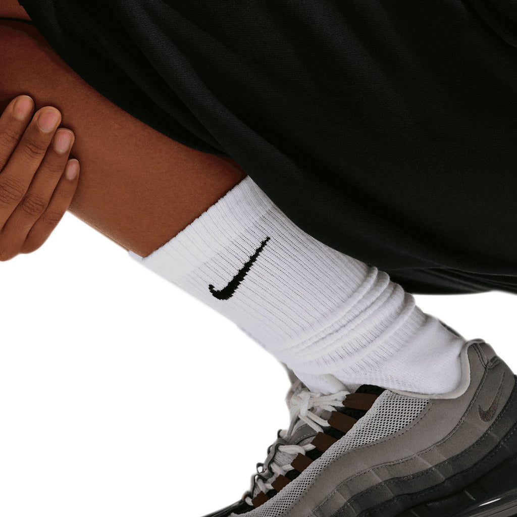 Nike Everyday Crew Socks 6 Pairs White Black