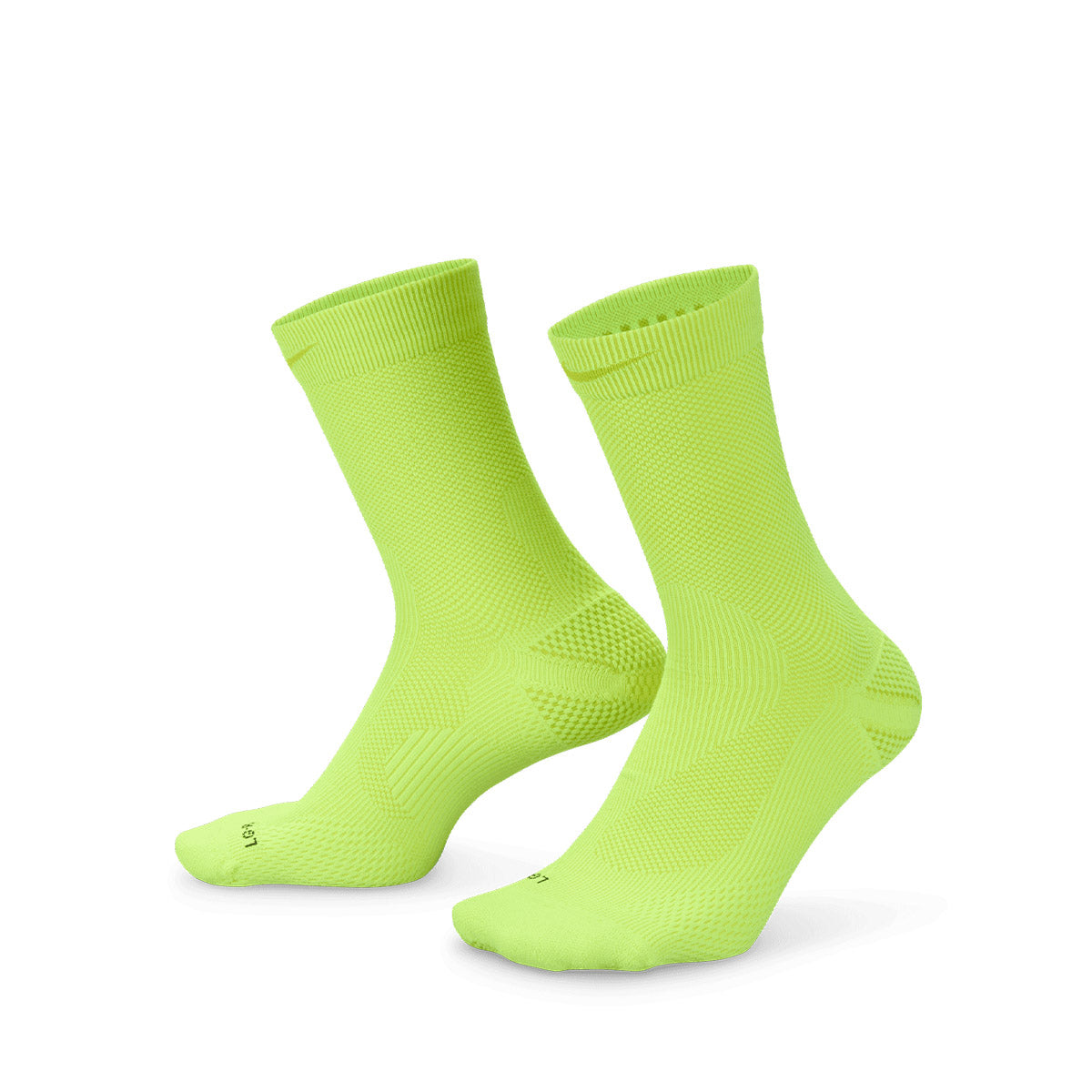 Nike Running Lightweight Crew Sock Volt Brightcactus Black Brightcactus