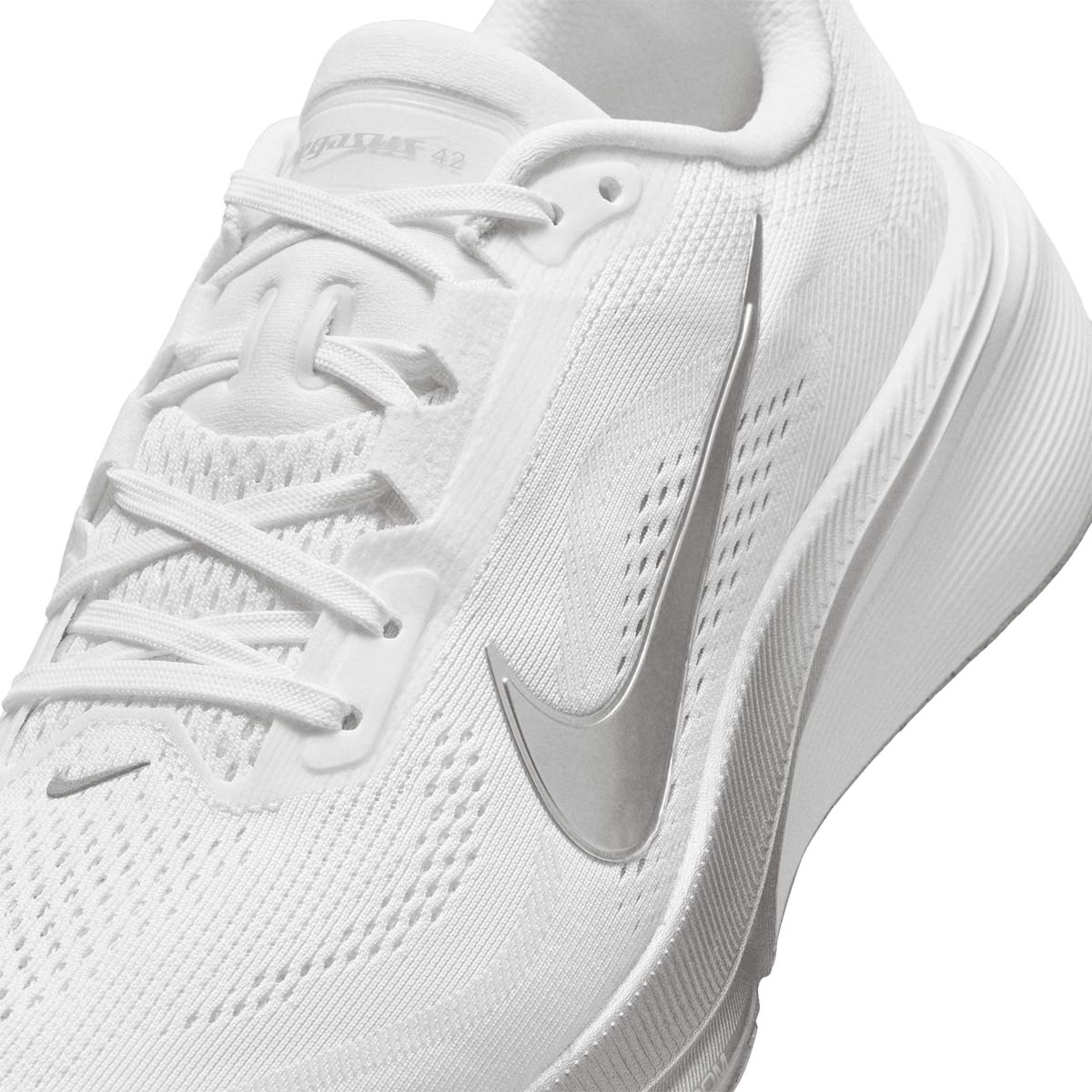 Nike W Air Zoom Pegasus 42 White Metallicsilver Wolfgrey