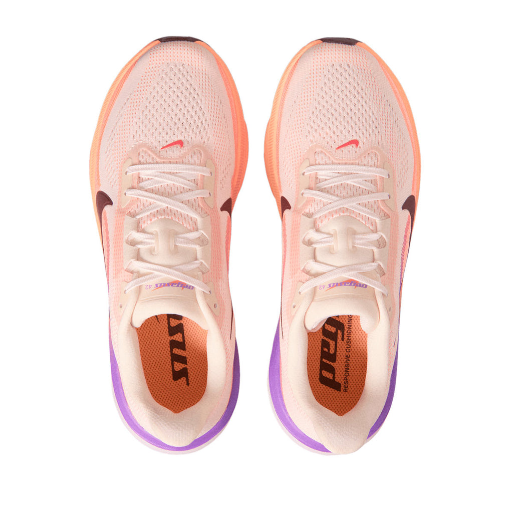 Nike W Air Zoom Pegasus 42 Chalk Tattoo Orangepulse Brightviolet