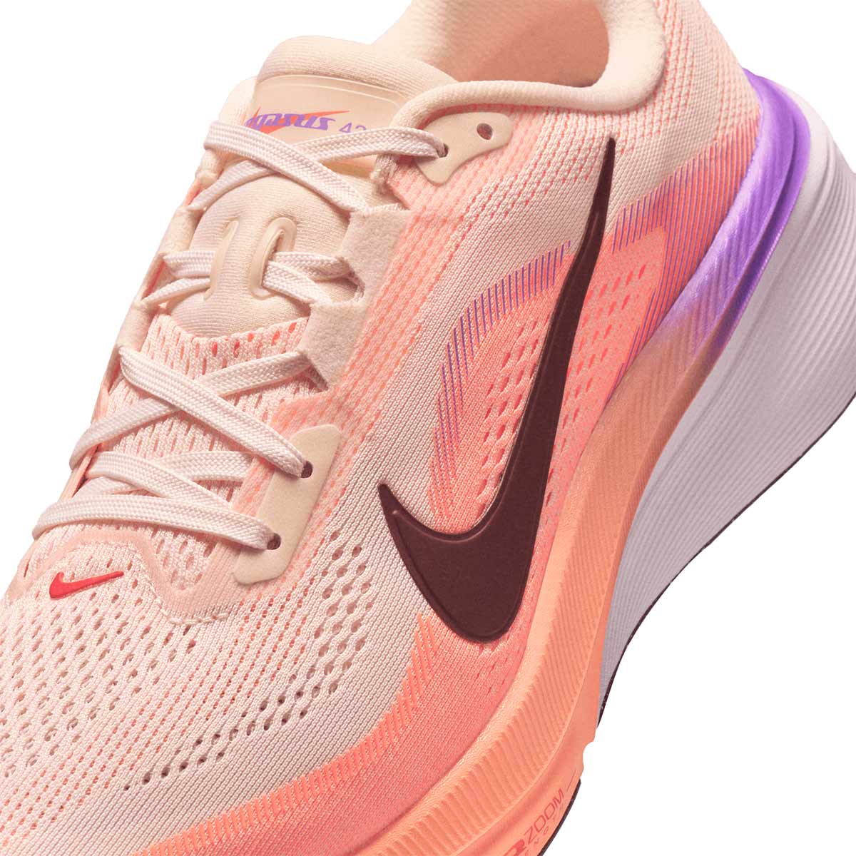 Nike W Air Zoom Pegasus 42 Chalk Tattoo Orangepulse Brightviolet
