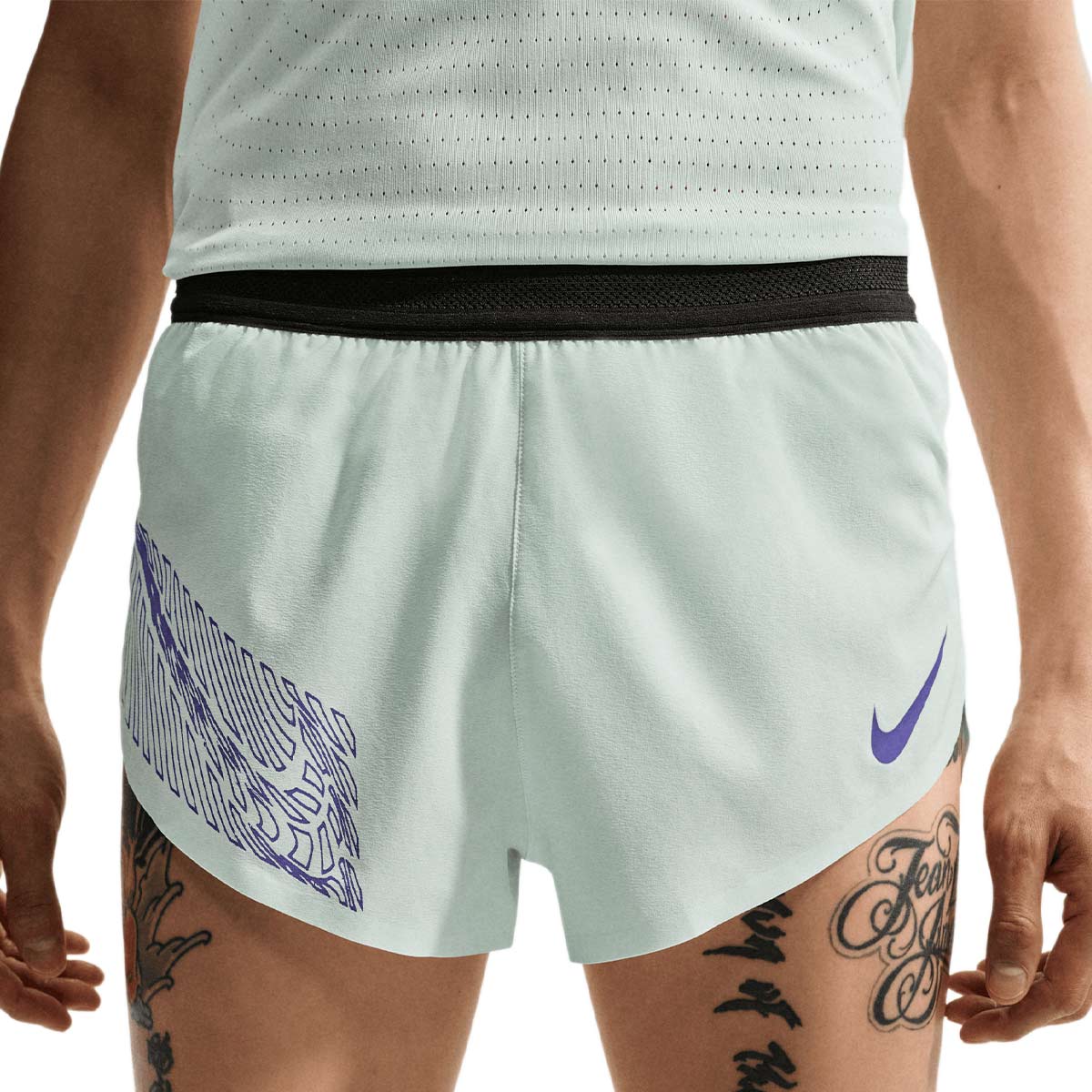 Nike M Aeroswft 2in Brief Lined Shorts Barelygreen Lapis