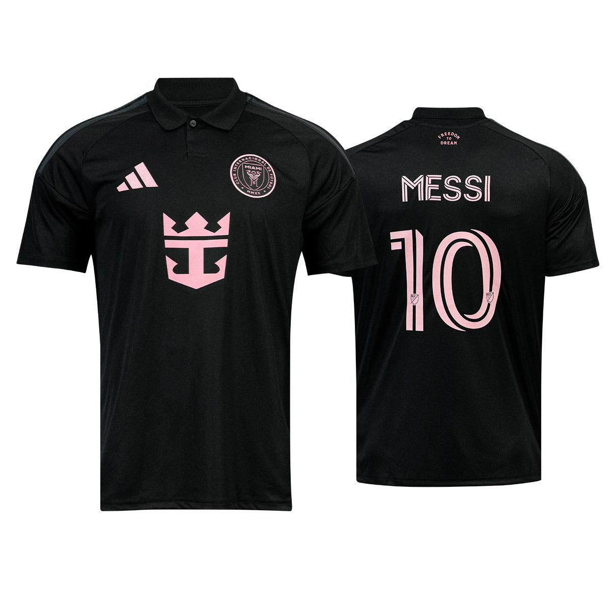 ADIDAS INTER MIAMI CF 2026/2027 AWAY JERSEY MESSI#10 - BLACK/BLISS PINK