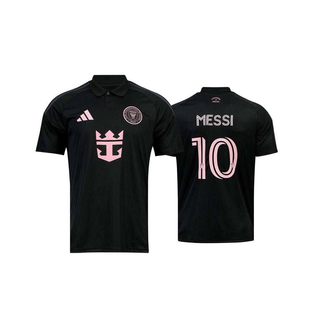 ADIDAS INTER MIAMI CF 2026/2027 AWAY KIDS JERSEY MESSI#10 - BLACK/BLISS PINK
