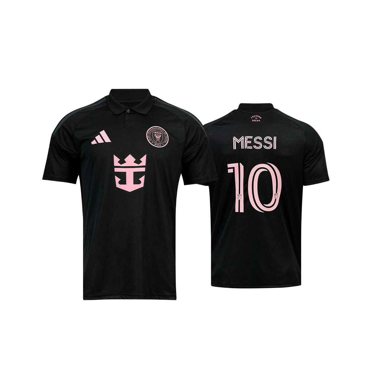 ADIDAS INTER MIAMI CF 2026/2027 AWAY KIDS JERSEY MESSI#10 - BLACK/BLISS PINK
