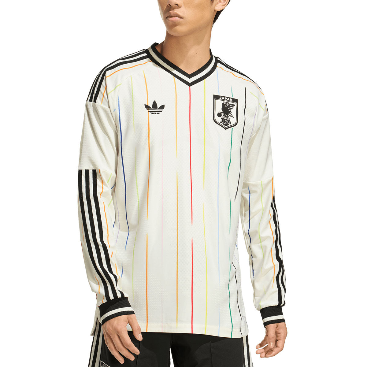 ADIDAS JAPAN 2026 AWAY PLAYER LONG SLEEVE JERSEY - OFF WHITE/BLACK