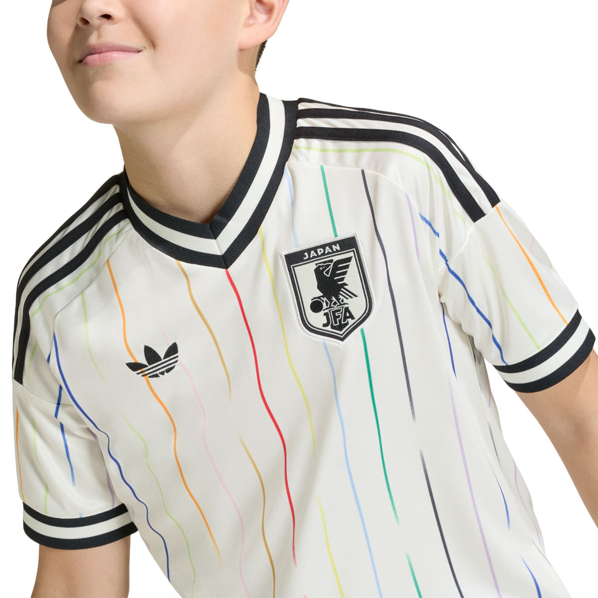 ADIDAS JAPAN 2026 AWAY KIDS JERSEY - OFF WHITE/BLACK