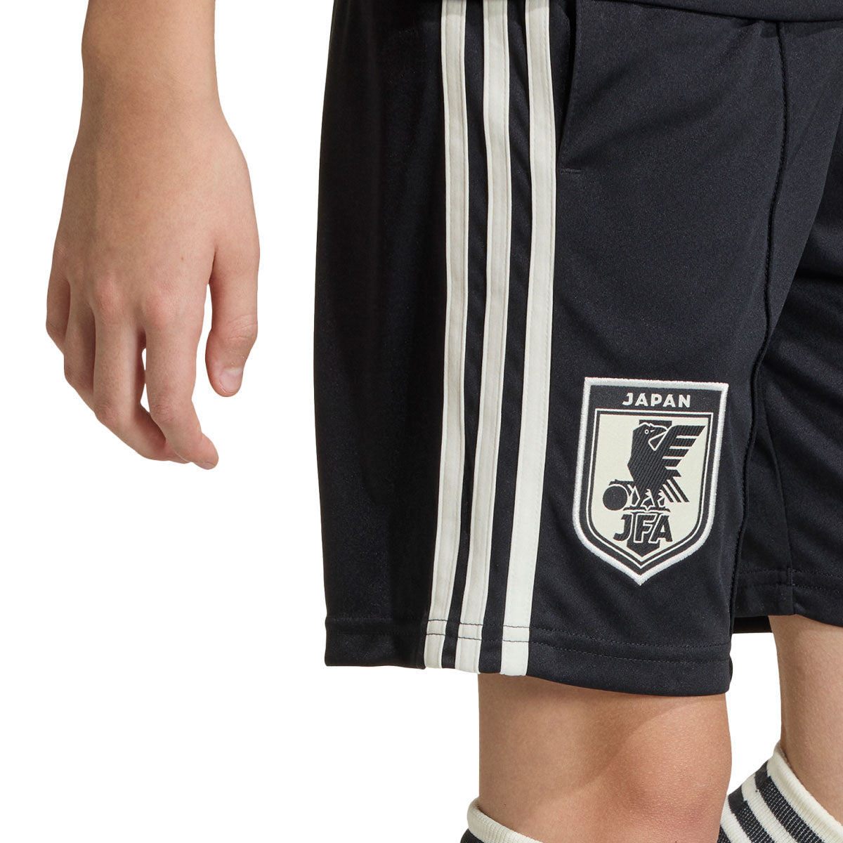 ADIDAS JAPAN 2026 AWAY KIDS SHORTS - BLACK