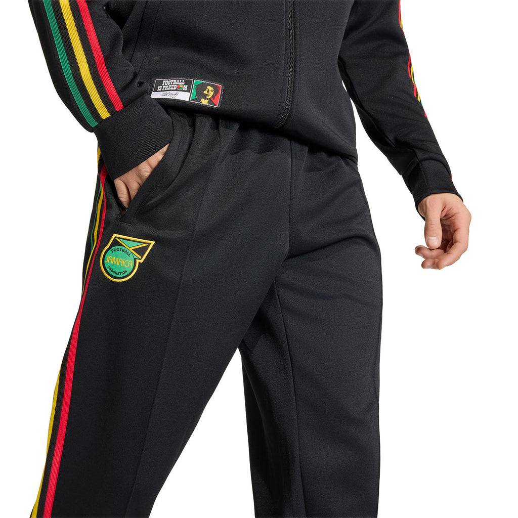 ADIDAS JAMAICA X BOB MARLEY OG TRACK PANTS - BLACK