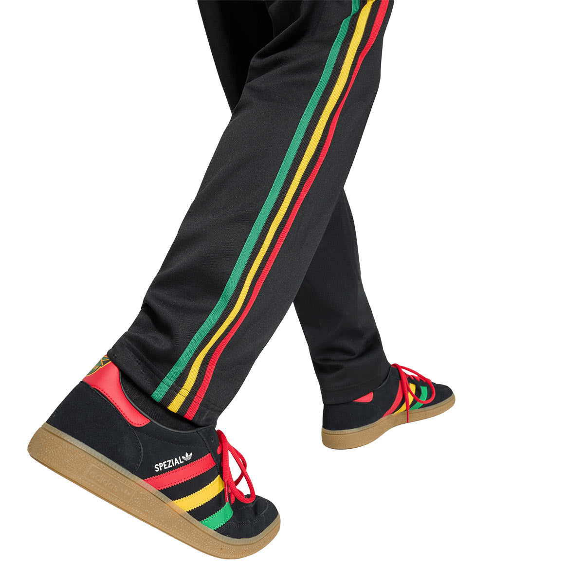 ADIDAS JAMAICA X BOB MARLEY OG TRACK PANTS - BLACK