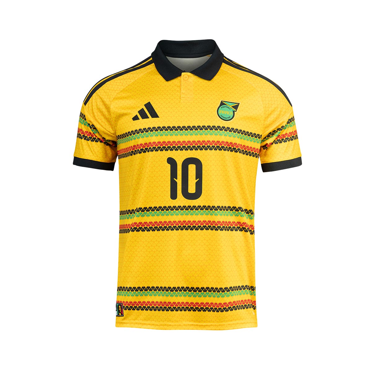 ADIDAS JAMAICA 2026 HOME REPLICA JERSEY MARLEY#10 - BOLD GOLD