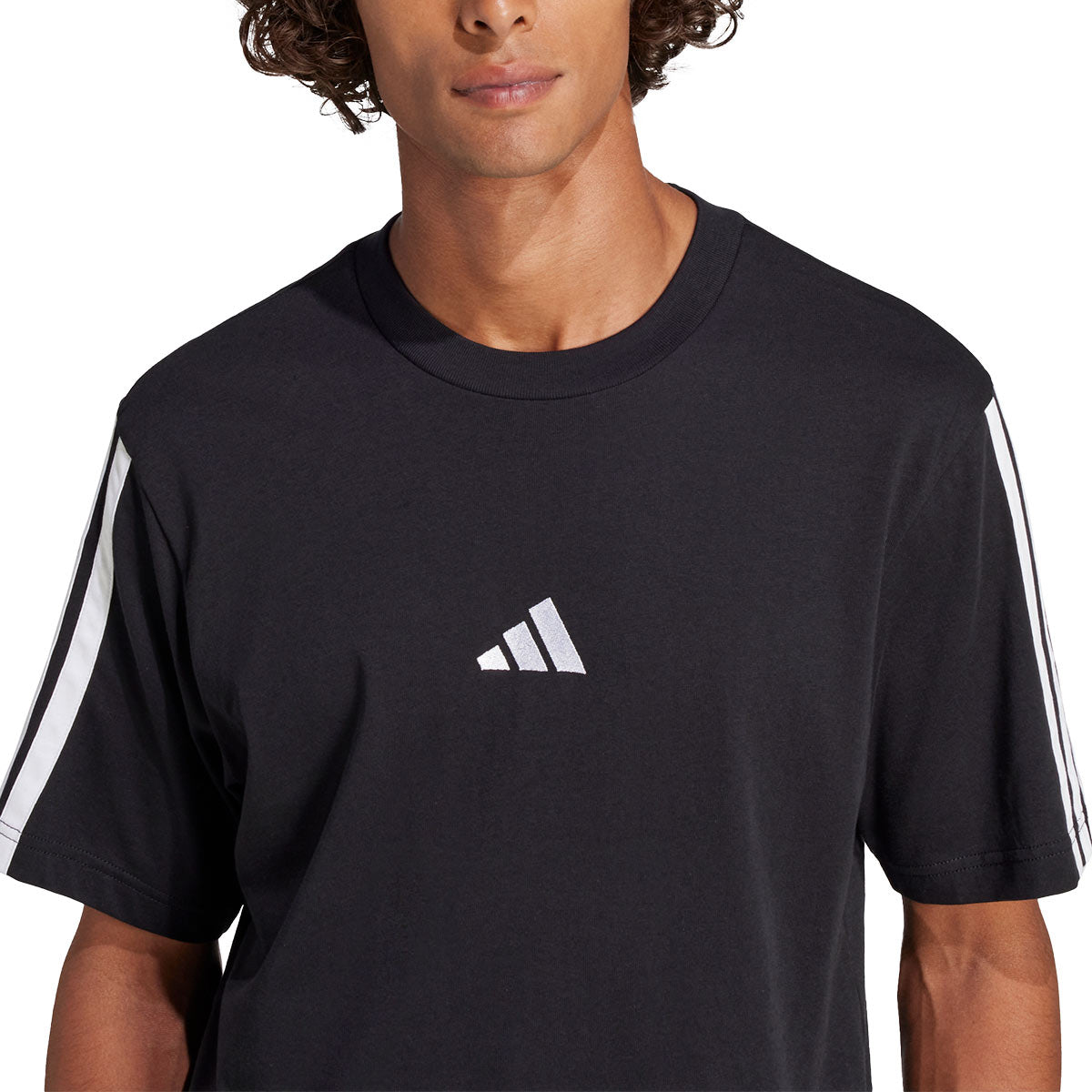 Adidas M Essentials 3 Stripes Single Jersey Tee