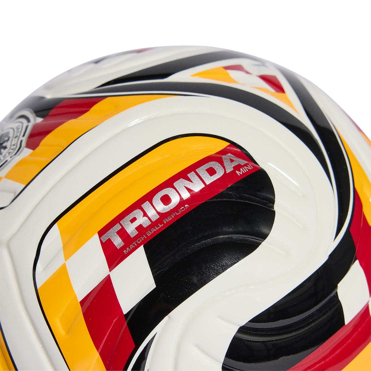 ADIDAS TRIONDA GERMANY HOME MINI BALL - WHITE POWER RED/COLLEGIATE GOLD/BLACK SILVER MET