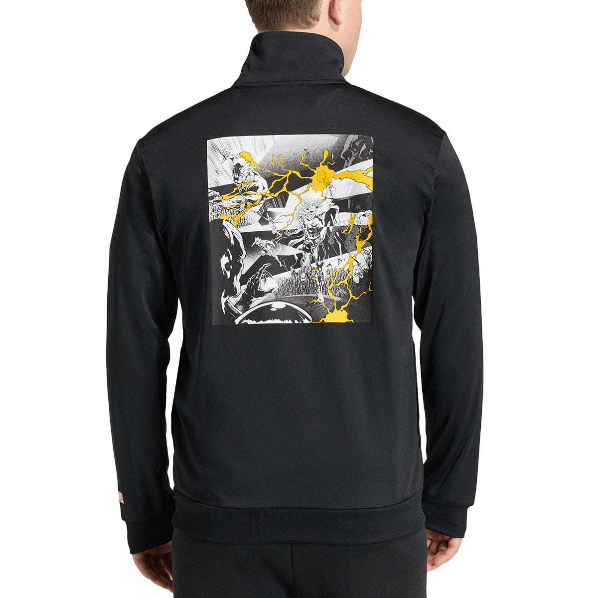 ADIDAS REAL MADRID X MARVEL TRACK TOP - BLACK