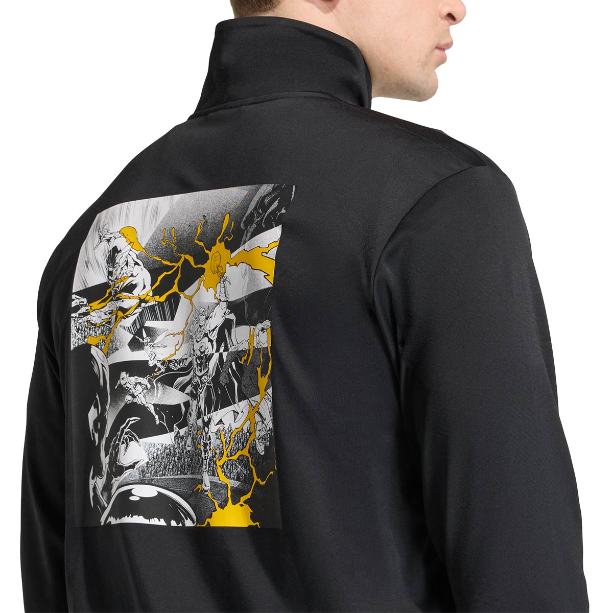 ADIDAS REAL MADRID X MARVEL TRACK TOP - BLACK