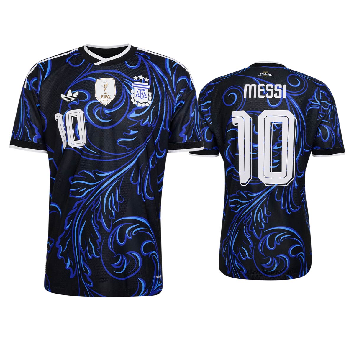 ADIDAS ARGENTINA 2026 AWAY PLAYER JERSEY MESSI#10 - BLACK/LUCID BLUE/BLUE BURST