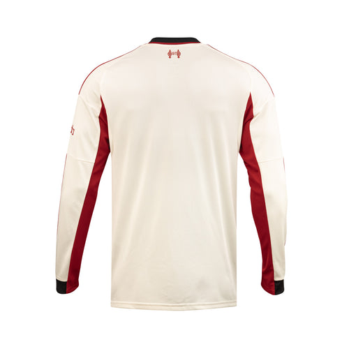 ADIDAS LIVERPOOL 2025/2026 AWAY REPLICA LONG SLEEVE JERSEY - WONDER WHITE