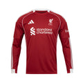 ADIDAS LIVERPOOL 2025/2026 HOME REPLICA LONG SLEEVE JERSEY - STRAWBERRY RED