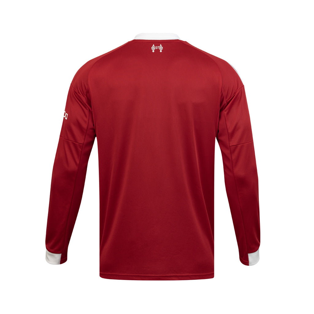 ADIDAS LIVERPOOL 2025/2026 HOME REPLICA LONG SLEEVE JERSEY - STRAWBERRY RED