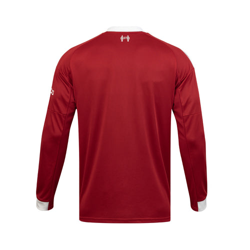 ADIDAS LIVERPOOL 2025/2026 HOME REPLICA LONG SLEEVE JERSEY - STRAWBERRY RED