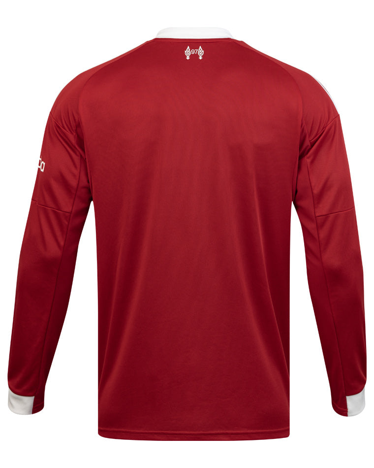 ADIDAS LIVERPOOL 2025/2026 HOME REPLICA LONG SLEEVE JERSEY - STRAWBERRY RED