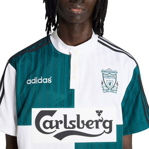 ADIDAS LIVERPOOL 1995 AWAY JERSEY - WHITE/RICH GREEN